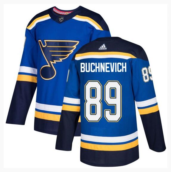 Pavel Buchnevich St. Louis Blues #89 Adidas Men's Authentic Home Jersey - Blue