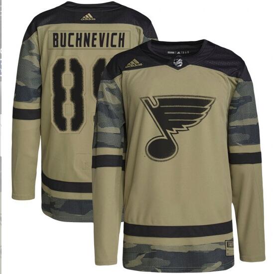 Pavel Buchnevich St. Louis Blues #89 Adidas Men's Authentic Military Appreciation Practice Jersey - Camo