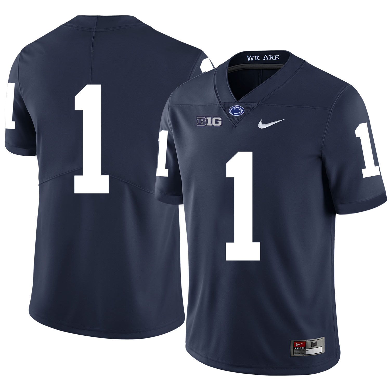 Penn State Nittany Lions 1 Christian Campbell Navy Nike College Football Jersey