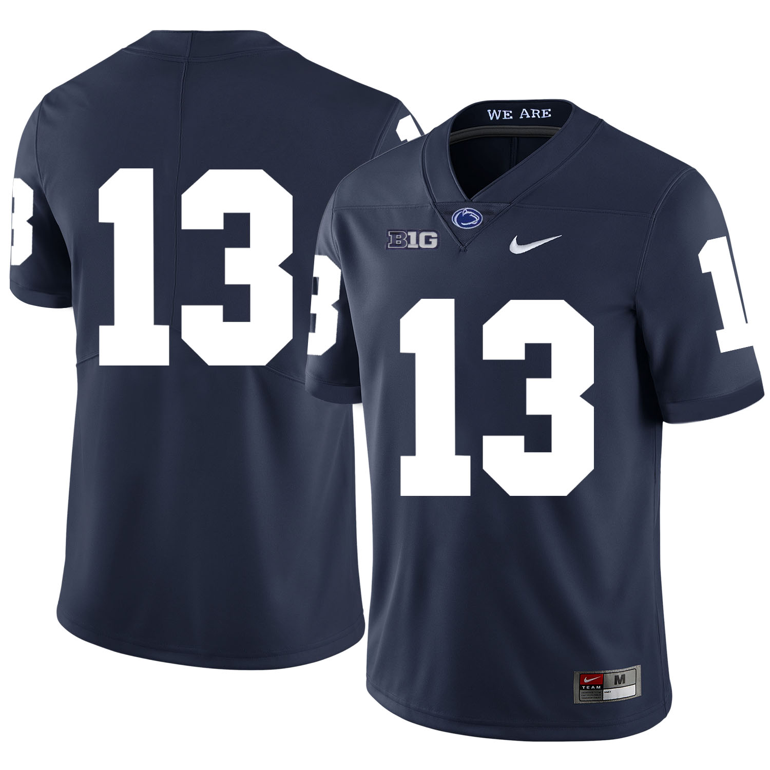 Penn State Nittany Lions 13 Saeed Blacknall Navy Nike College Football Jersey