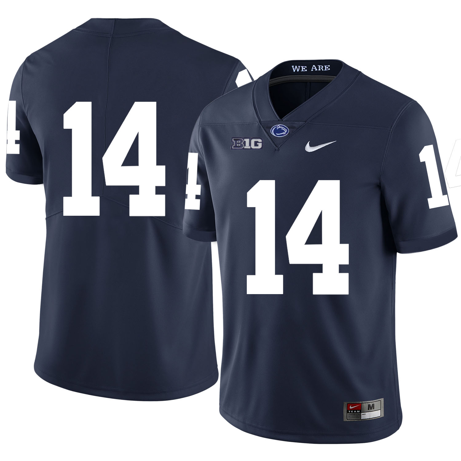 Penn State Nittany Lions 14 Christian Hackenberg Navy Nike College Football Jersey