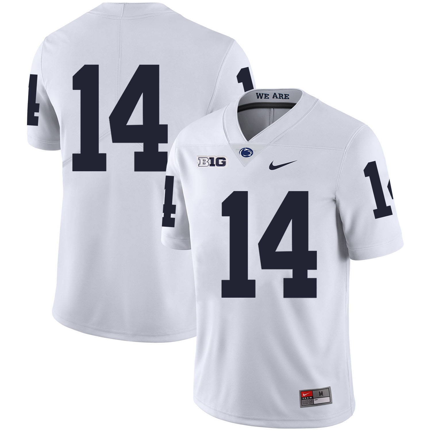 Penn State Nittany Lions 14 Christian Hackenberg White Nike College Football Jersey