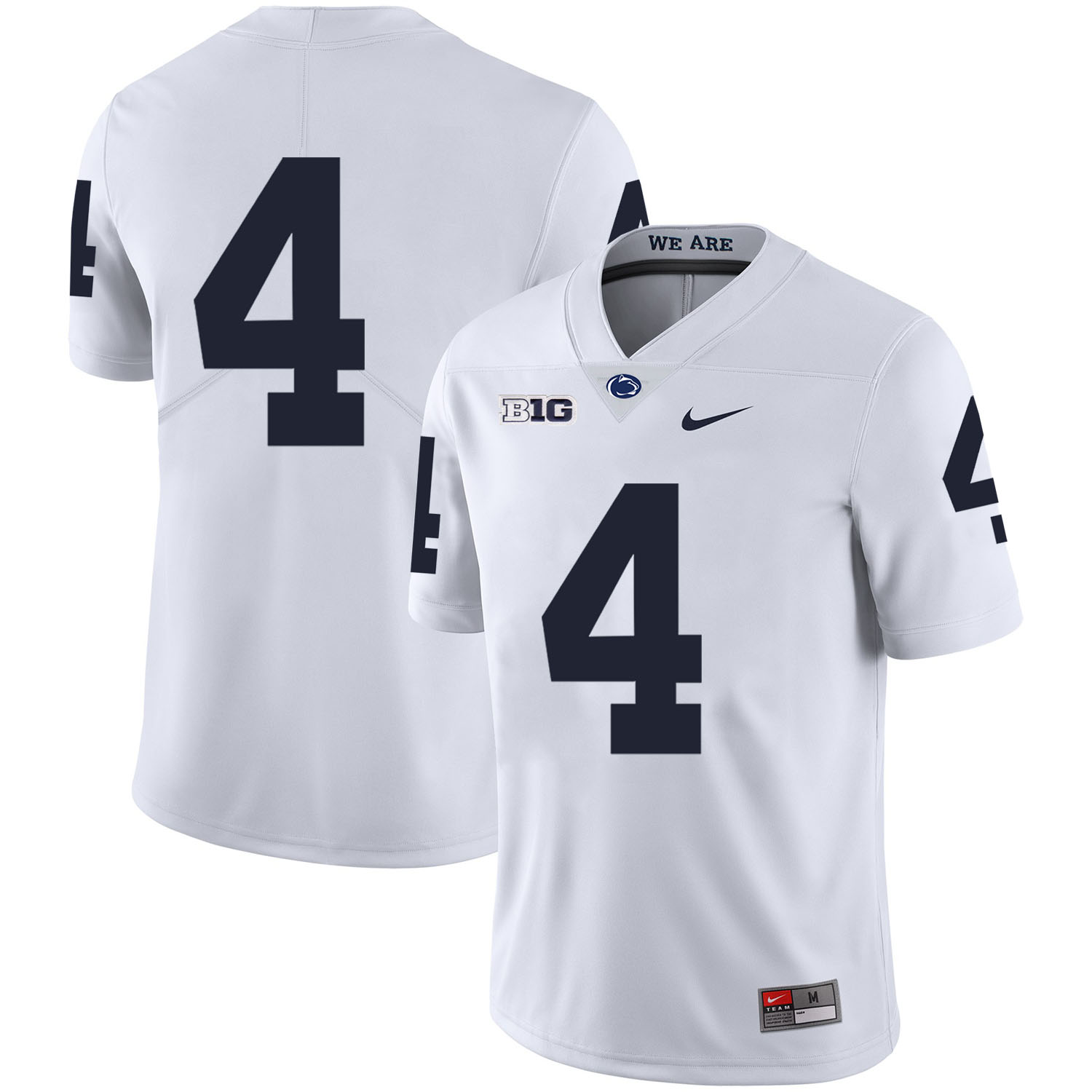Penn State Nittany Lions 4 Adrian Amos White Nike College Football Jersey