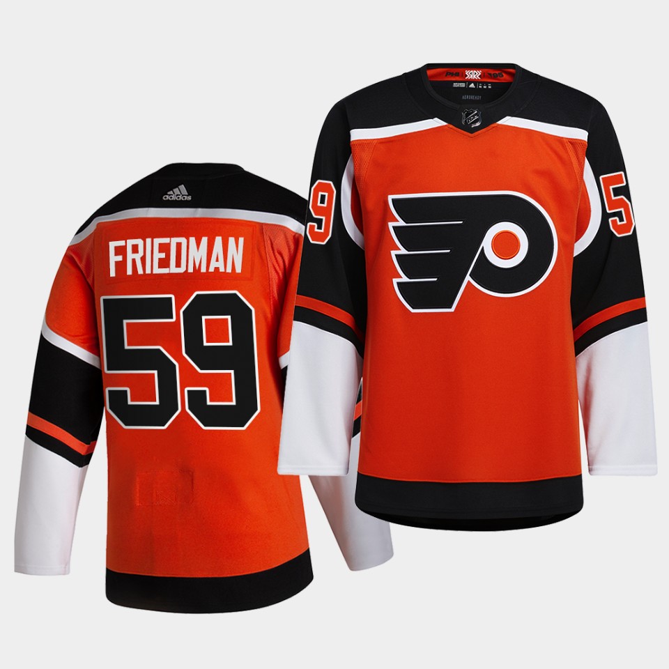 Philadelphia Flyers #59 Mark Friedman 2021 Reverse Retro Orange Special Edition Authentic Jersey