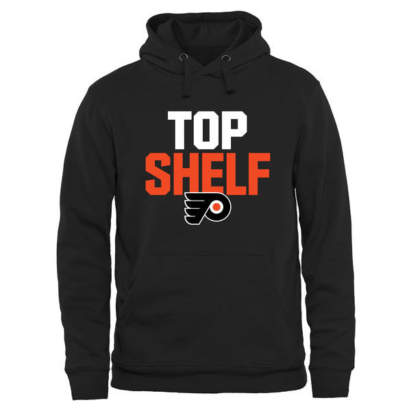Philadelphia Flyers Black Team Logo Men's Pullover Hoodie04