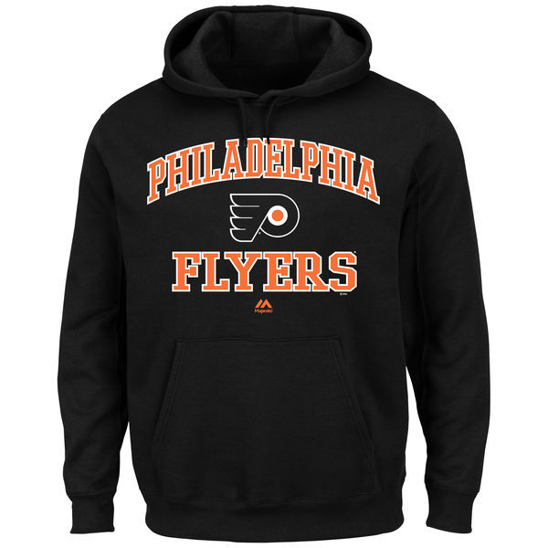 Philadelphia Flyers Black Team Logo Men's Pullover Hoodie05
