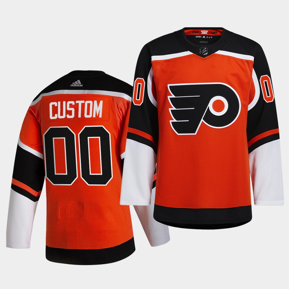 Philadelphia Flyers Custom Reverse Retro Orange Fourth Authentic 2020-21 Jersey