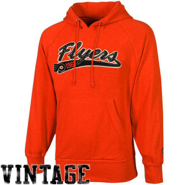 Philadelphia Flyers Orange Team Logo Men's Pullover Hoodie