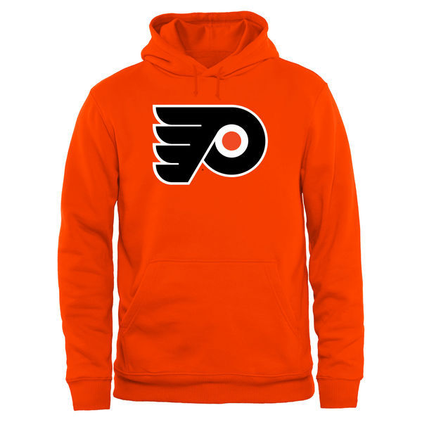 Philadelphia Flyers Orange Team Logo Men's Pullover Hoodie02
