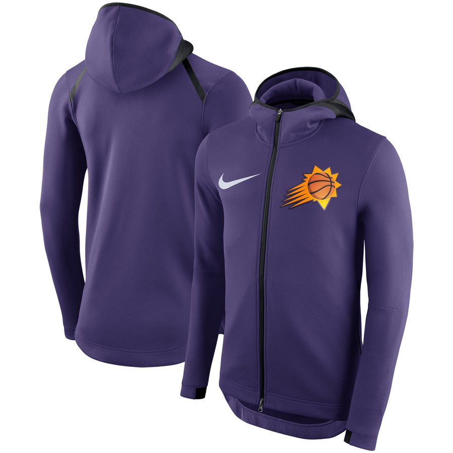 Phoenix Suns Nike Showtime Therma Flex Performance Full Zip Hoodie Purple