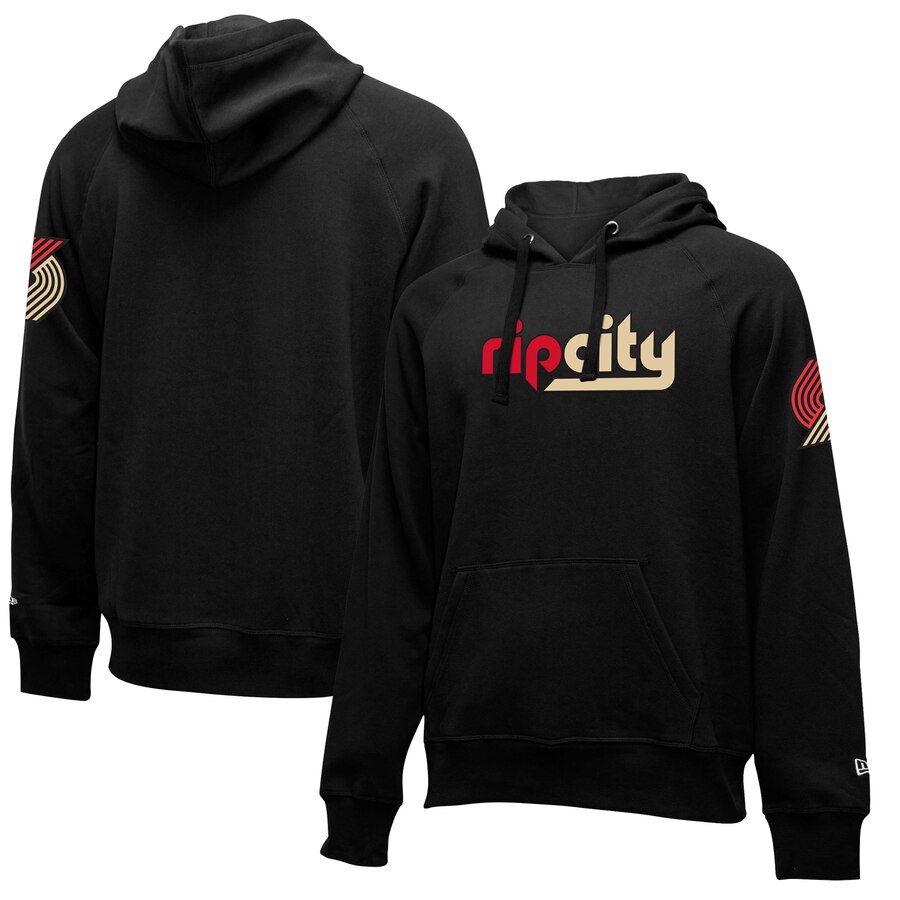 Portland Trail Blazers New Era 2019-20 City Edition Pullover Hoodie Black