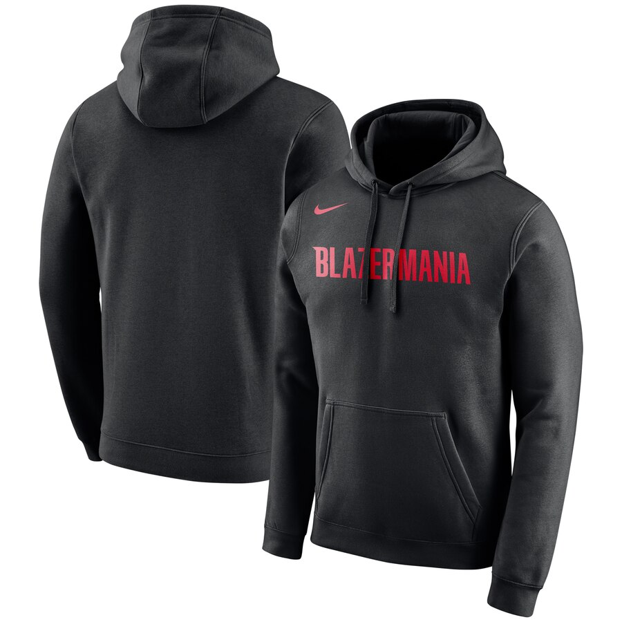 Portland Trail Blazers Nike City Edition Logo Essential Pullover Hoodie Black
