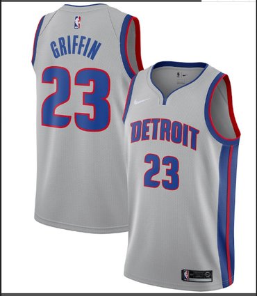 Nike Detroit Pistons #23 Blake GriffinSilver NBA Swingman Statement Edition Jersey