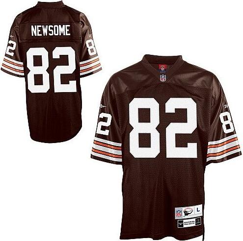 Reebok Cleveland Browns #82 Ozzie Newsome Premier Throwback Jersey