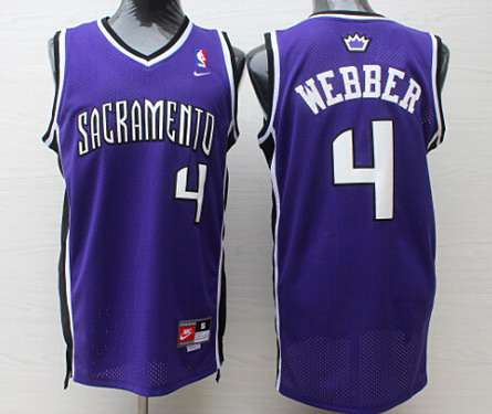 Sacramento Kings #4 Chris Webber Sacramento Purple Swingman Jersey