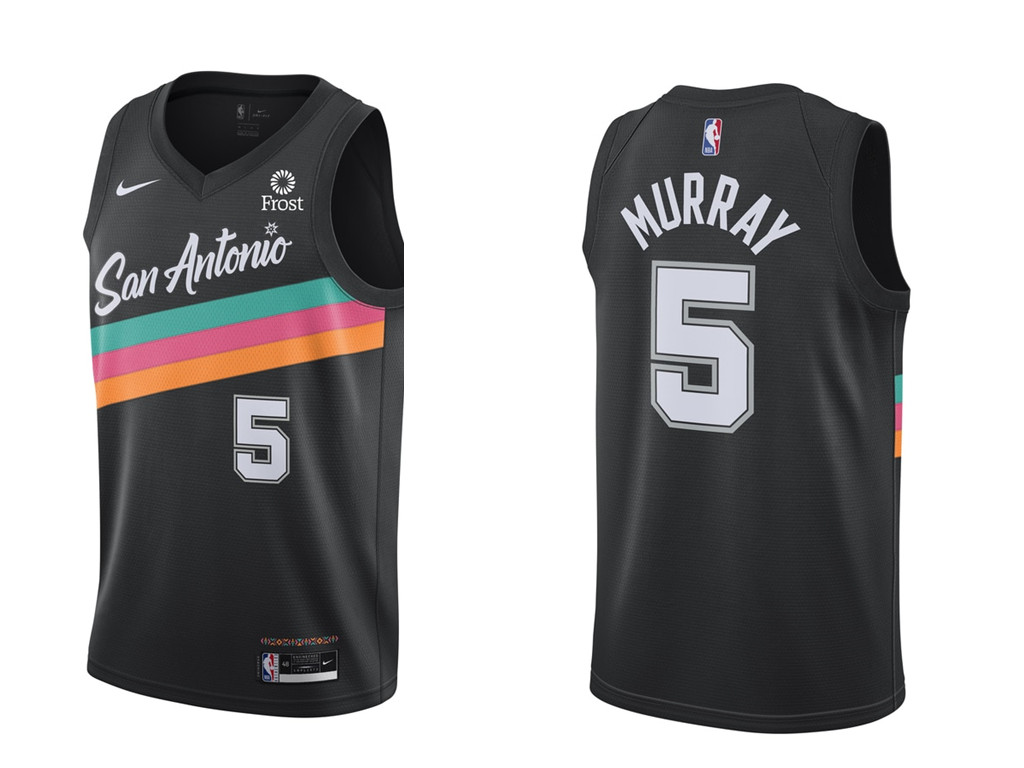 San Antonio Spurs #5 Murray Men's Nike 2020 City Edition Swingman Jersey