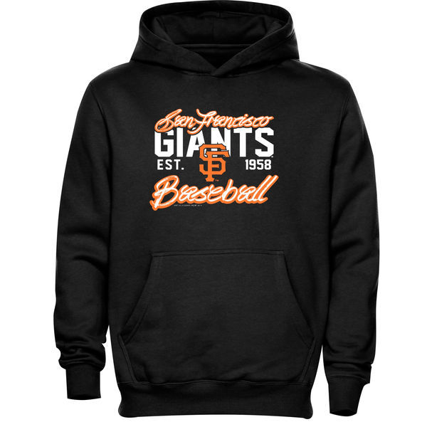 San Francisco Giants Pullover Hoodie Black02