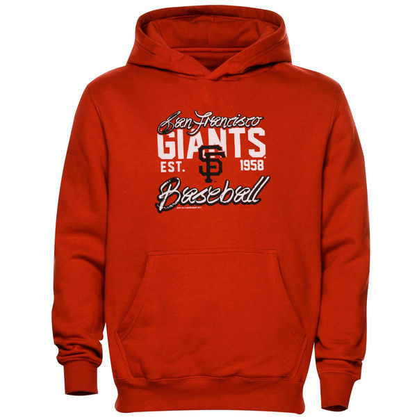 San Francisco Giants Pullover Hoodie Orange02