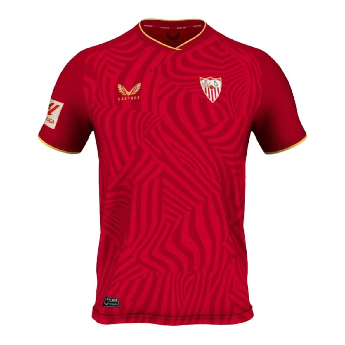 Sevilla FC custom or blank Away Red 2023-24 soccer jerseys