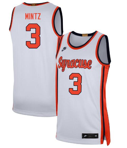 Syracuse Orange #3 Judah Mintz White College Basketball Jersey – US Soccer Hall