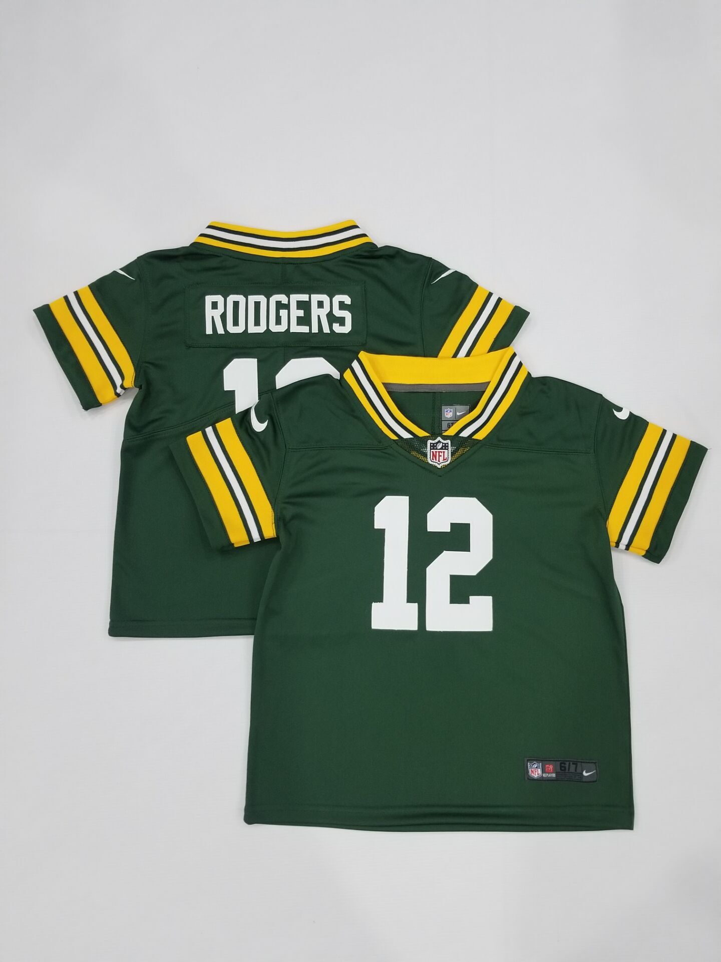 Toddlers Green Bay Packers #12 Aaron Rodgers Green 2022 Vapor Untouchable Stitched NFL Nike Limited Jersey
