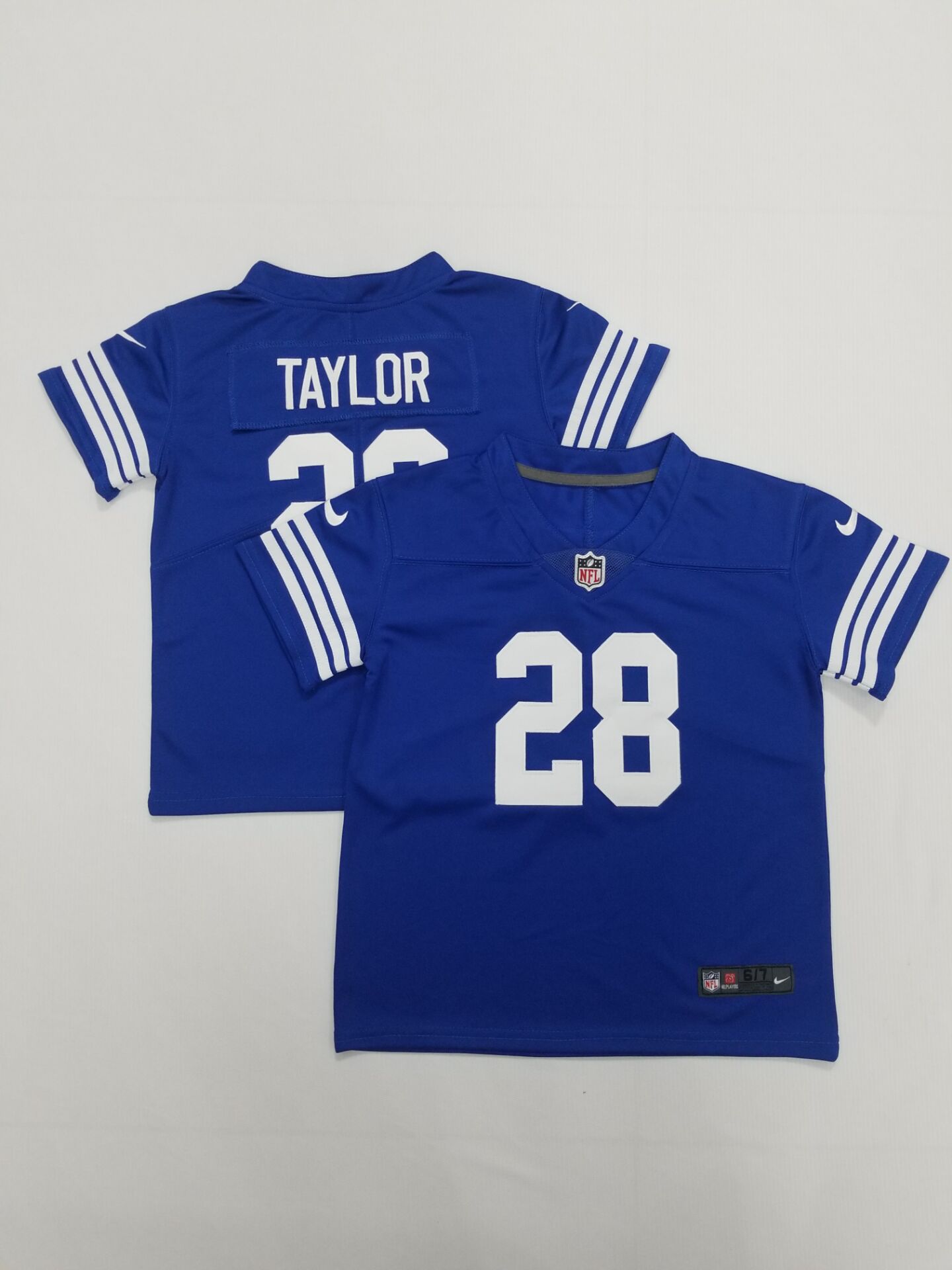 Toddlers Indianapolis Colts #28 Jonathan Taylor Blue 2022 Vapor Untouchable Stitched NFL Nike Limited Jersey