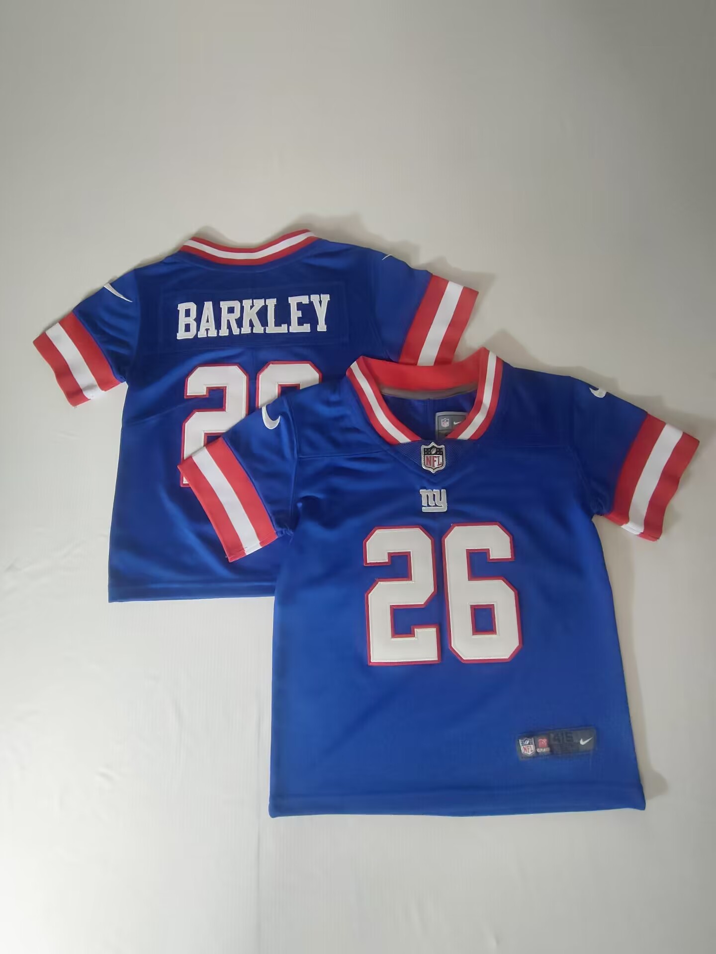 Toddlers New York Giants #26 Saquon Barkley Royal Vapor Untouchable Classic Stitched Jersey