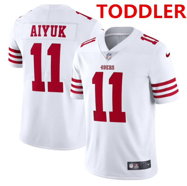 Toddlers San Francisco 49ers #11 Brandon Aiyuk 2022 New White Vapor Untouchable Stitched Jersey