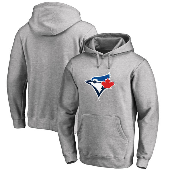 Toronto Blue Jays Big & Tall Primary Logo Pullover Hoodie Ash