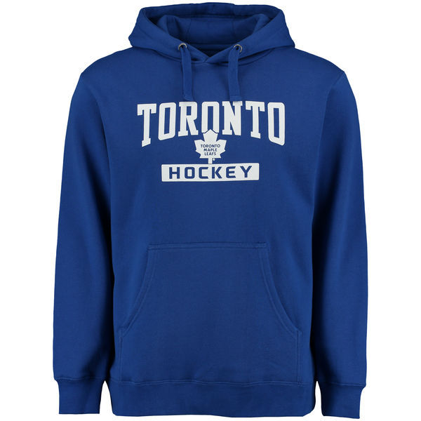 Toronto Maple Leafs Blue Team Logo Men's Pullover Hoodie