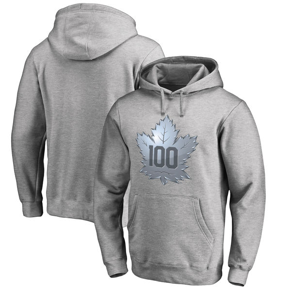 Toronto Maple Leafs Fanatics Branded 2017 Centennial Classic 100 Year Pullover Hoodie Heather Gray
