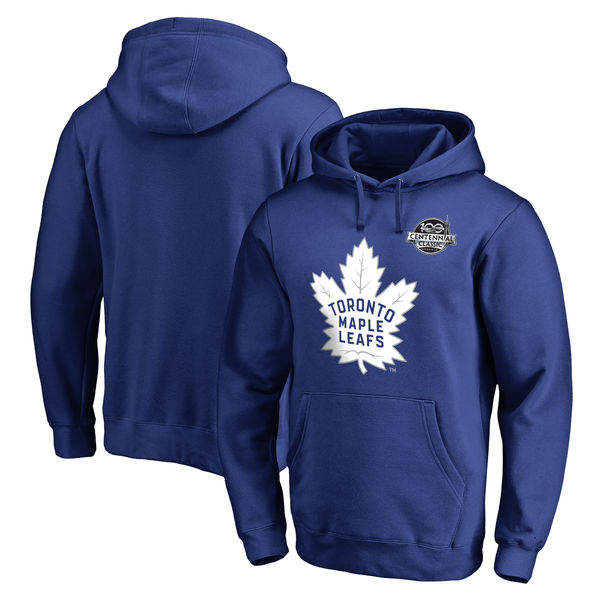 Toronto Maple Leafs Fanatics Branded 2017 Centennial Classic Team Logo Pullover Hoodie Royal