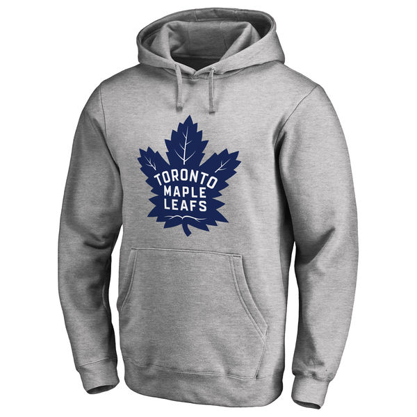 Toronto Maple Leafs New Primary Logo Pullover Hoodie Heather Gray