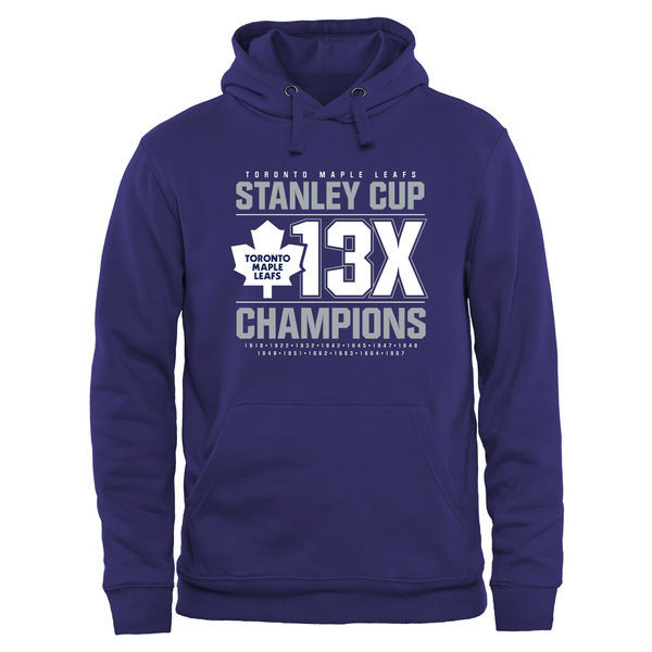 Toronto Maple Leafs Purple Team Logo Men's Pullover Hoodie