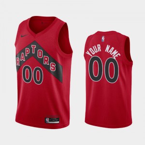 Toronto Raptors customized Icon Custom 2020-21 Jersey - Red