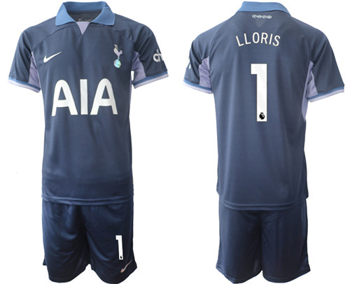 Tottenham Hotspur away 1# LLORIS 2023-24 suit soccer jerseys