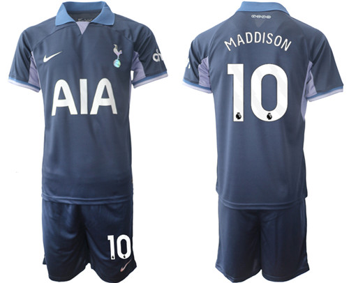 Tottenham Hotspur away 10# MADDISON 2023-24 suit soccer jerseys