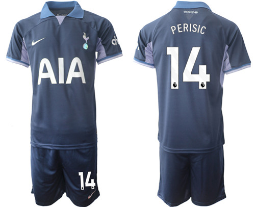 Tottenham Hotspur away 14# PERISIC 2023-24 suit soccer jerseys
