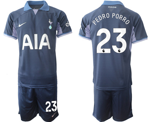 Tottenham Hotspur away 23# PEDRO PORRO 2023-24 suit soccer jerseys