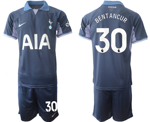 Tottenham Hotspur away 30# BENTANCUR 2023-24 suit soccer jerseys