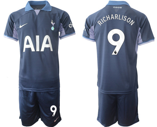 Tottenham Hotspur away 9# RICHARLISON 2023-24 suit soccer jerseys