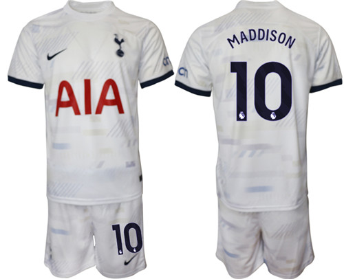 Tottenham Hotspur home 10# MADDISON 2023-24 suit soccer jerseys