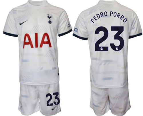 Tottenham Hotspur home 23# PEDRO PORRO 2023-24 suit soccer jerseys