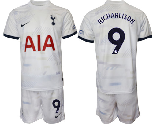 Tottenham Hotspur home 9# RICHARLISON 2023-24 suit soccer jerseys