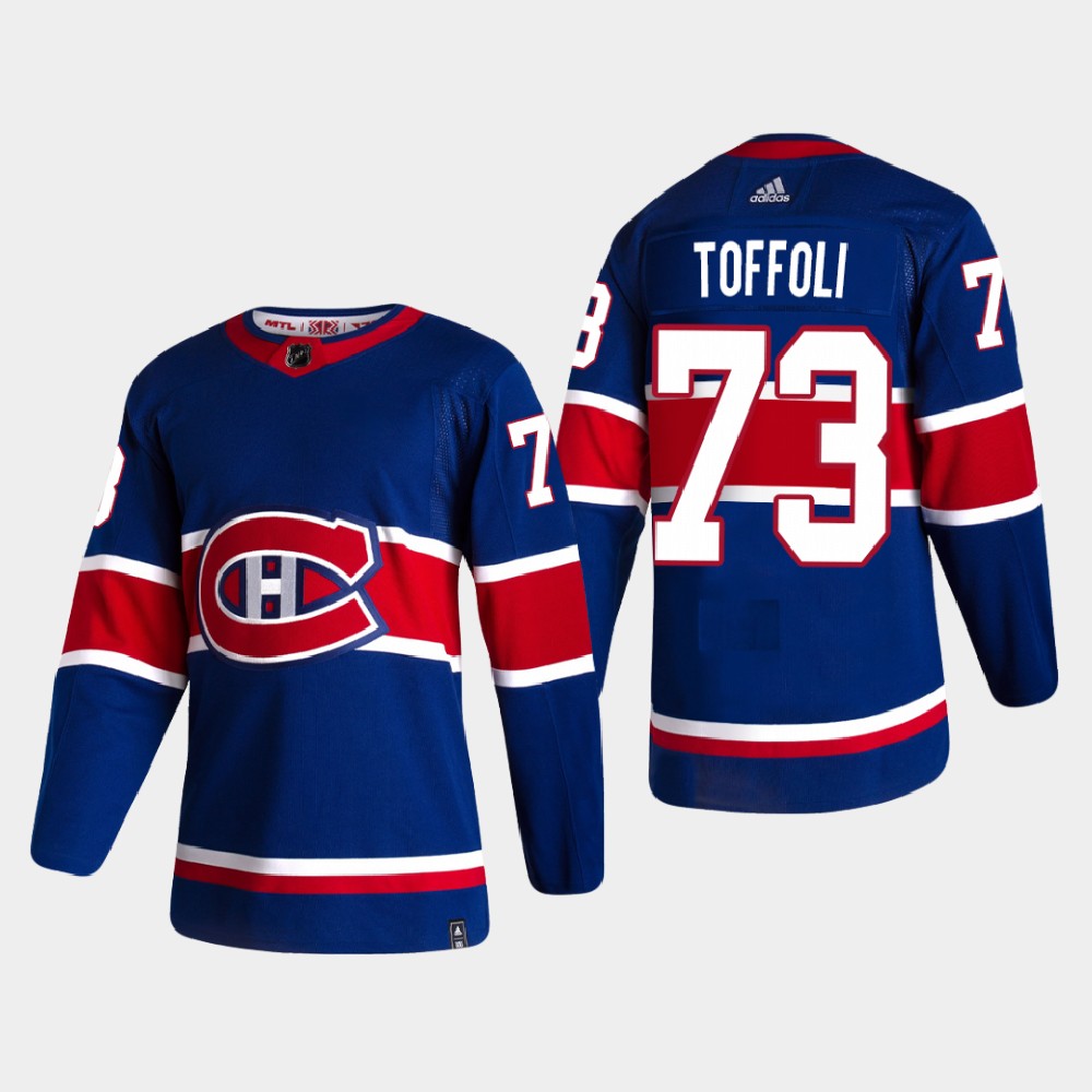 Tyler Toffoli Reverse Retro #73 Montreal Canadiens 2020-21 Authentic Jersey - Blue