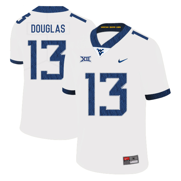 West Virginia Mountaineers 13 Rasul Douglas White College Football Jersey