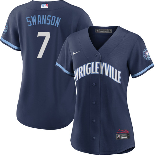 Women's  Dansby Swanson Chicago Cubs #7 City Connect Jersey by NIKE?