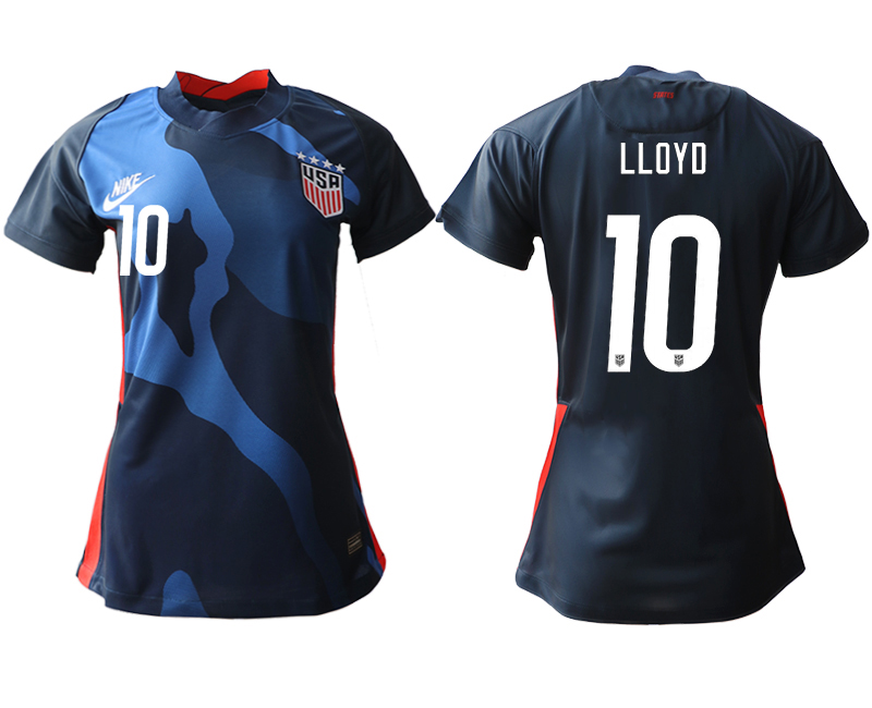 Women's 2020-21 America away aaa version 10# LLOYD soccer jerseys