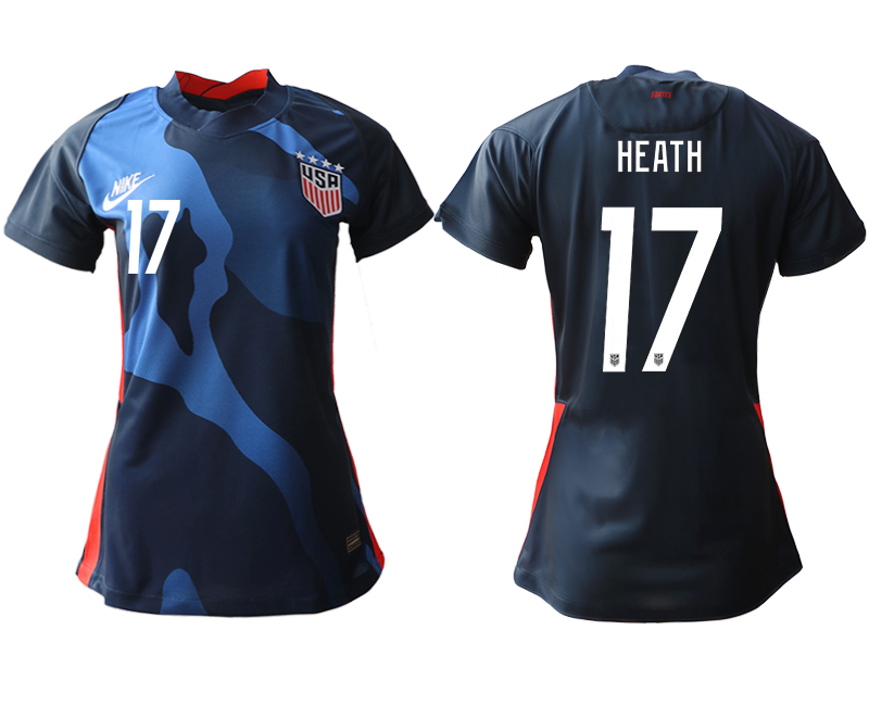 Women's 2020-21 America away aaa version 17# HEATH soccer jerseys