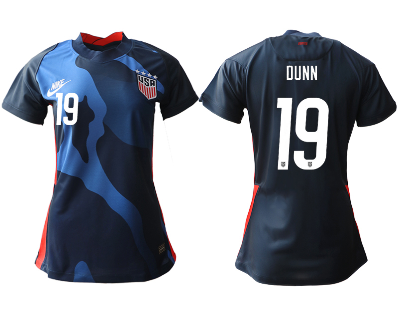 Women's 2020-21 America away aaa version 19# DUNN soccer jerseys